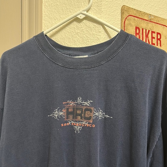 Hard Rock Cafe Navy Blue Men's Shirt Vintage - Picture 5 of 6